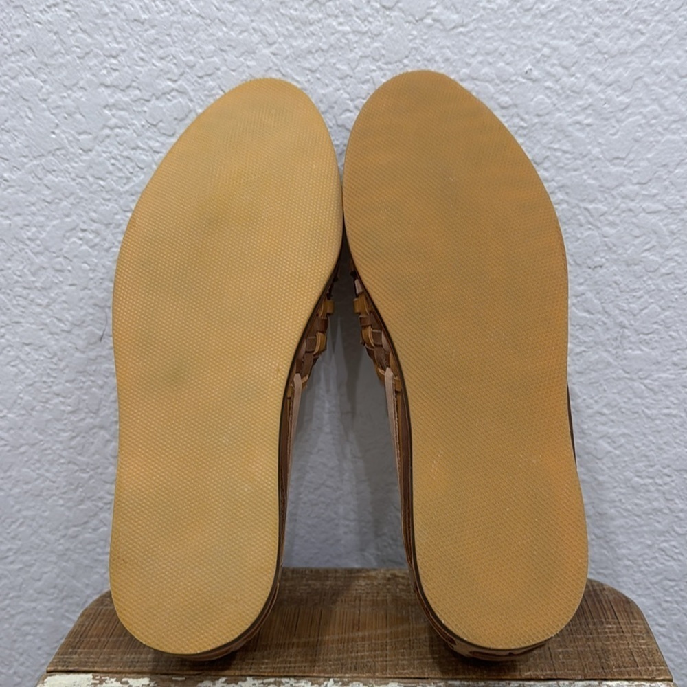 Nisolo Men’s Huarache Tobacco Colorblock Sandals Size 13 - Picture 7 of 8